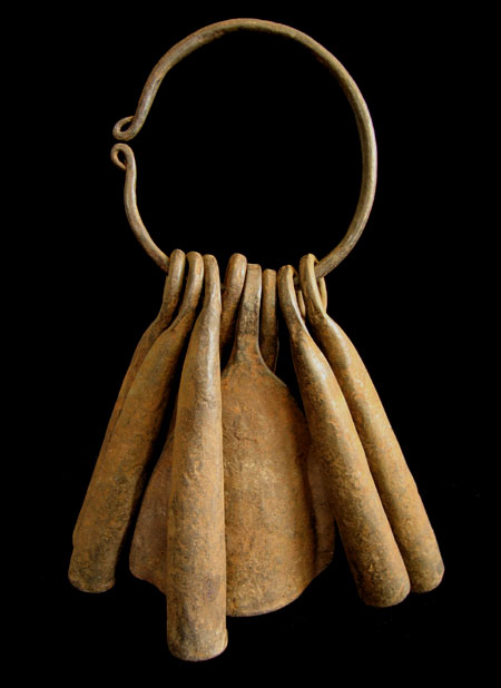 African Tribal Art - Iron gong currency, Yoruba