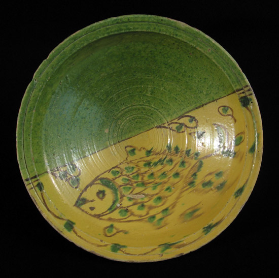 African Tribal Art - Bowl, Nabeul, Tunisia