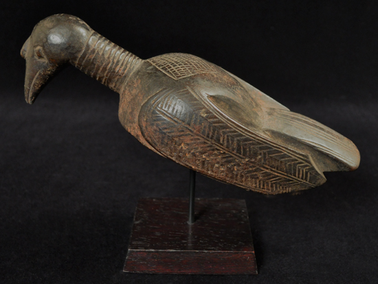 Bird bowl lid, Yoruba