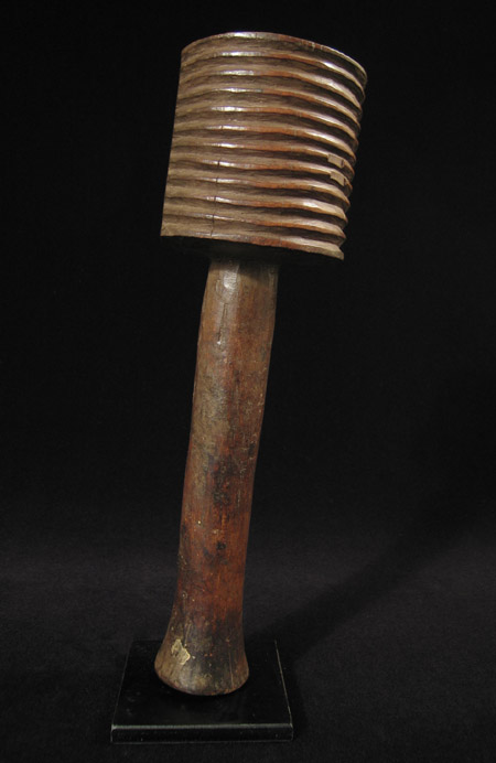 African Tribal Art - Tapa beater, D.R. Congo, left