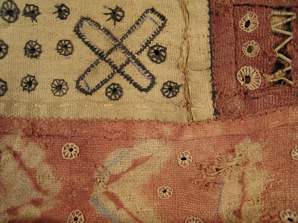 African Tribal Art - Patchwork skirt, Kuba, D.R. Congo, detail