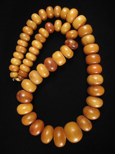 North African Jewelry - Strand of African amber
