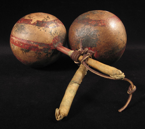 Art of the Americas -&nbsp;Gourd dance rattles, Northern Sonoran Desert, USA, handles