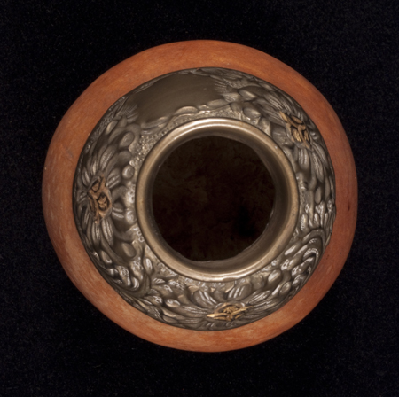 Yerba mate dringing cup, top view