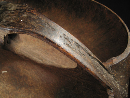 Asian Tribal Art - Coco de mer basket, India, handle