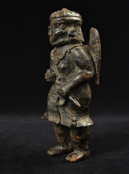 Stone Tengu figure, Japan - right side view