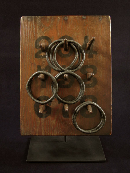 Asian Tribal Art - Ring toss game board, Japan