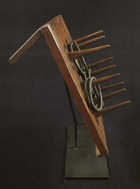Asian Tribal Art - Ring toss game board, Japan, side