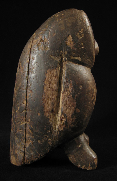 Asian Tribal Art - Wood owl mold, Burma, left