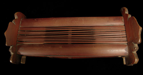 Asian Tribal Art - Bamboo neck rest, China, top