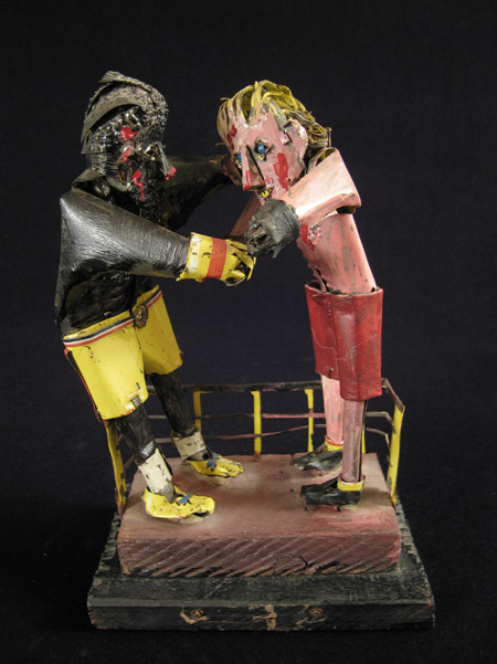 Curiosities - Folk art wrestlers, Western United States