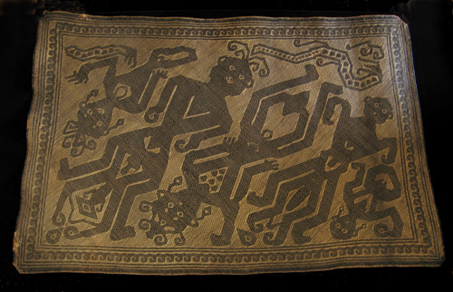 Indonesian Tribal Art - Rattan mat, Dayak, Borneo, back