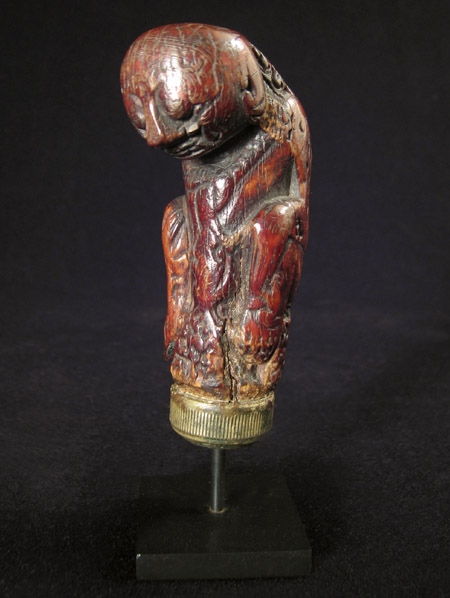 Indonesian Tribal Art - Ivory keris knife handle, Java