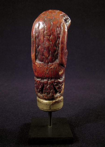 Indonesian Tribal Art - Ivory keris knife handle, Java, back