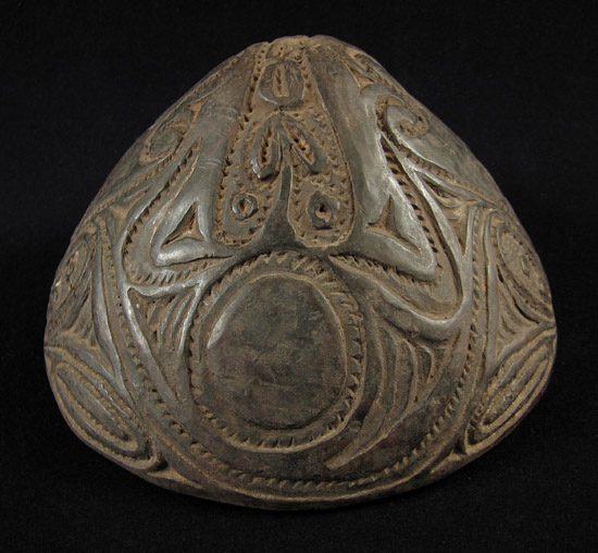 Oceanic Art - Sago food bowl, Kamana, East Sepik Province, Papua New Guinea, left