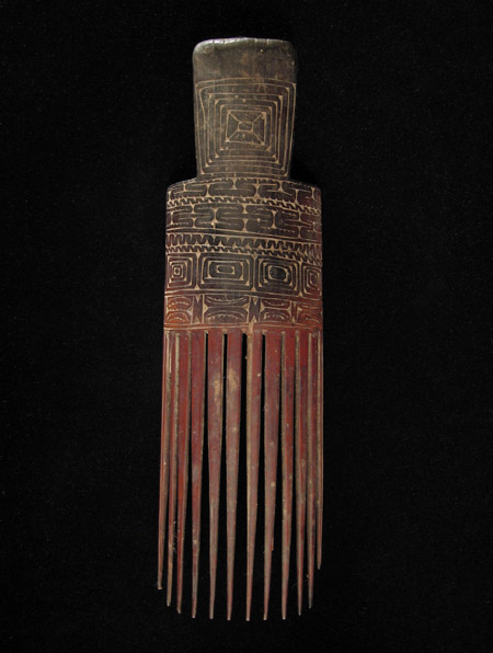 Oceanic Art - Bamboo comb, Huon Peninsula, Papua New Guinea