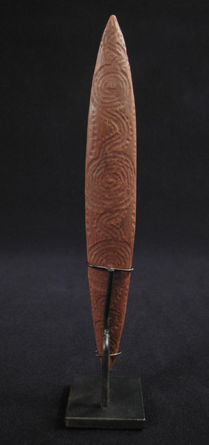 Oceanic Art - Bullroarer, Central Desert, Australia, back