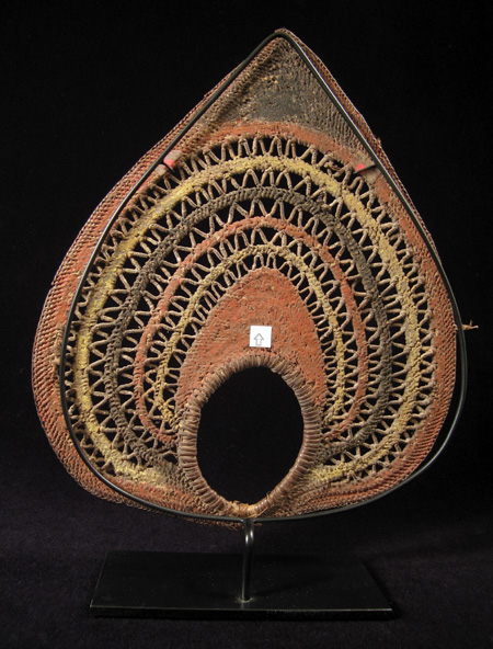 Oceanic Art - Woven yam headdress, Abelam, Papua New Guinea, back